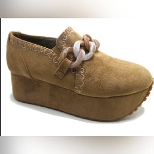 Pierre Dumas Women's Paige-1 Platform Loafer - Taupe 82530-434 BRAND NEW IN BOX